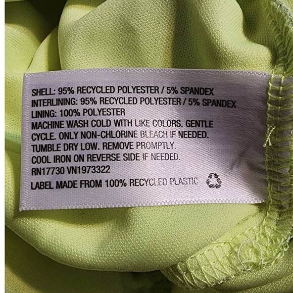 Wild Fable Ruched Side Mesh Green Tie Dye Mini Skirt NEW - Picture 4 of 5